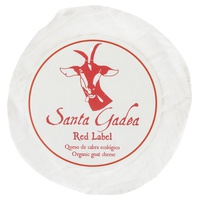 Rótulo vermelho de queijo de cabra orgânico 600-700gr - Santa Gadea