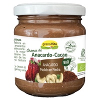 Castanha de caju orgânica e creme de cacau 175 g de creme - Granovita