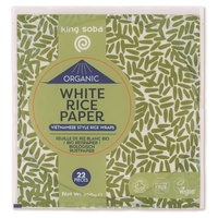 papel de arroz orgânico 200 g - King Soba