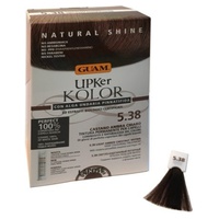 Tintura para cabelo castanho âmbar claro Upker Kolor 5,38 4 unidades - Guam