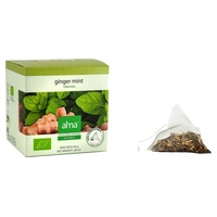 chá verde gengibre antioxidante 15 saquetas de infusão de 2g (Chá verde) - Alma Home