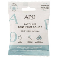 Saco de 125 pastilhas de pasta de dente 125 pastilhas (Menta) - APO