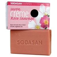 Sabão de Creme de Rosa Selvagem 100 g - Sodasan