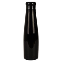 Well® - Garrafa de aço inoxidável - preto cromado 550 ml - Woodway