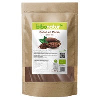 Pó de cacau cru orgânico 250 g de pó (Cacau) - Bibonatur