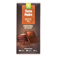 Tablete de Chocolate Negro 70% Pepitas de Cacau Bio 100 g - Tierra Madre Oxfam Intermón