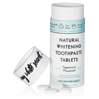 Creme dental branqueador natural em comprimidos 60 comprimidos - My White Secret