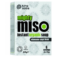 Sopa de Miso e Sementes de Edamame sem gluten 6 saquetas de 60g - King Soba