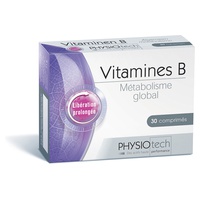 Vitaminas B de liberação Prolongada 30 comprimidos - Physiotech
