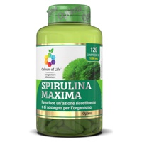 Spirulina Maxima 120 comprimidos de 1000mg - Colours of life