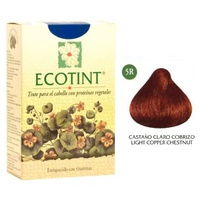 Tinta para o CabeloCastanho Cobre Claro (5R) 130 ml - Ecotint