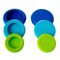 Set 6 pequenas tampas de silicone - Food Huggers 6 unidades - Food Huggers