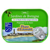 Sardinhas de Bretanha em Azeite 135 g - Phare d'Eckmühl