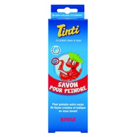 Sabão de Banho para Pintar Vermelho 70 ml (Vermelho) - Tinti