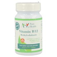 Vitamina B12 60 tabletes - A to Z Pure Health