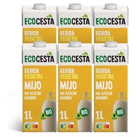 Pacote de bebida vegetal de milho orgânico 6 unidades de 1L - Ecocesta