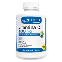 Vitamina C 120 tabletes de 1000mg - Polaris