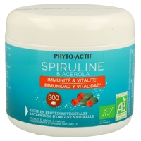 Spiruline Acérola 300 comprimidos - Phyto actif