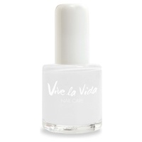 Verniz de unhas rosa branca 10 ml (Branco) - Vive La Vida