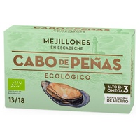 Mexilhões em conserva orgânicos 120 g - Cabo De Peñas