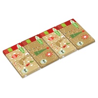 chocolate ao leite mini natal 4 unidades de 125g (Chocolate) - Frusano