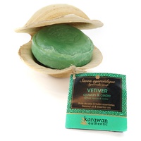 Sabão Ayurvédico Tonificante: Vetiver 100 g - Karawan Authentic