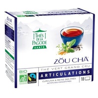 Zou Cha Bio Sencha chá verde da China com açafrão e Meadowsweet - articulações 18 saquetas de infusão - Thé de la Pagode