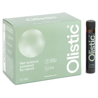 Tratamento de queda de cabelo 100% natural para homens 28 ampolas - Olistic
