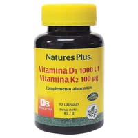 Vitamina D3 Vitamina K3 90 cápsulas - Natures Plus