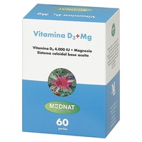 Vitamina D3+Mg 60 pérolas - Mednat