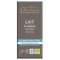 Tablete de Chocolate de Leite com Agave 100 g - Dardenne