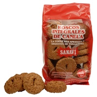 Rosquinhas de canela inteiras orgânicas 400 g - Sanavi