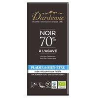 Tablete de Chocolate Negro 70% com Agave 100 g - Dardenne