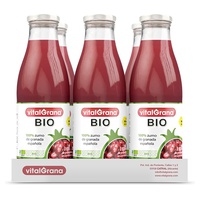 Suco de Romã Orgânico 6 unidades de 750ml - Vitalgrana