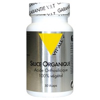 Sílica Orgânica 25mg - Ácido Orthosilicic 30 cápsulas vegetais - Vitall +