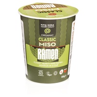 Copo de sopa de miso ramen orgânica sem glúten 85 g - King Soba