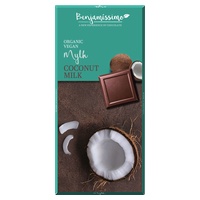 chocolate ao leite de coco 70 g - Benjamissimo