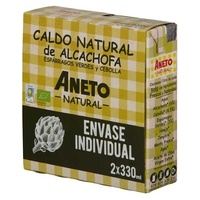 Bipack caldo natural de alcachofra orgânico 2 unidades de 330ml - Aneto