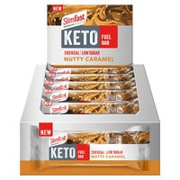 Barras energéticas ceto com sabor de caramelo de nozes 12 barras (Caramelo) - SlimFast