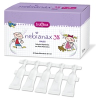 Nebianax 3% limpeza nasal 20 frascos de 5ml - Buona