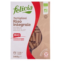 Tortiglioni de arroz integral orgânico 340 g - Felicia Bio