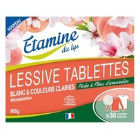 Tabletes de detergente para roupas de cama branca 30 unidades - Etamine du Lys