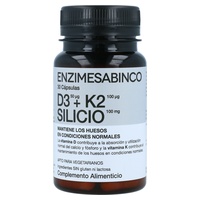 Vitamina D3 + K2 + Silício 30 cápsulas - Enzime Sabinco