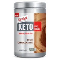 Keto energizante com sabor de chocolate rico em merengue 350 g de pó (Chocolate) - SlimFast