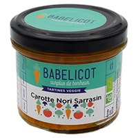 Tartin de algas de cenoura orgânica 100 g - Babelicot
