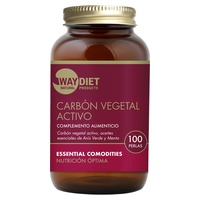 Pérolas de carvão ativado vegetal 100 pérolas de 839.6mg - Waydiet