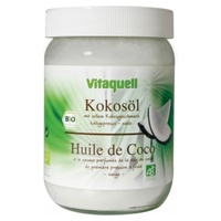 Óleo de coco virgem Prazer culinário e cuidados com o corpo com aroma de coco 400 g - Vitaquell