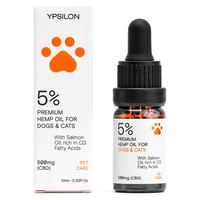 CBD pets 5% Pet care com óleo de salmão 10 ml de óleo - Ypsilon