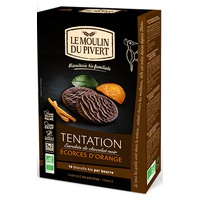 Tentação de laranja coberta com chocolate amargo 5 unidades de 26g - Le Moulin du Pivert
