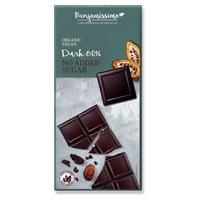 Chocolate amargo 80% (sem adição de açúcar) 70 g - Benjamissimo